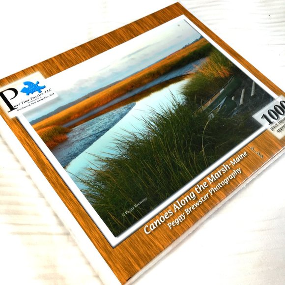 Canoes Along the Marsh 1000 pc Puzzle NWT - Picture 1 of 11